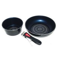 에코린쿡 IH착탈식팬 3p 세트, 혼합 색상, 프라이팬 + 멀티포트 + 손잡이