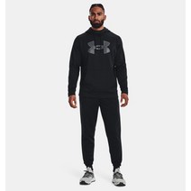 [언더아머 본사]남성 UA Armour Fleece 빅 로고 후디 1373352-001