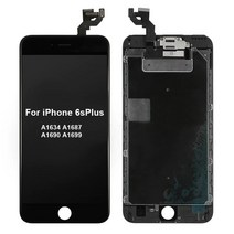 액정lcd 풀 세트 어셈블리 전체 화면 교체 iPhone 6 6S 7 8 Plus LCD 디스플레이 터치 스크린 전면 카메라 전화 수신기 아이폰 호환 수리 교체용 부품, [07] 6S Plus Black