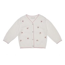 [M밍크뮤D] 23SS (CR)자수니트가디건 간절기 3311520002 출산준비물 신생아선물 배내수트 배내저고리