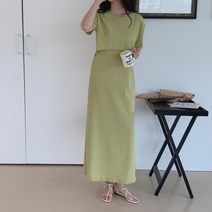 여자 루즈핏 레이어드 일자 롱원피스