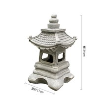 석등 일본식 조경 석탑 꾸미기 장식 조명 테라스 야외 전원주택 화단 태양광 석상 돌램프, A