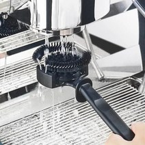 커피머신 청소솔 브러쉬 헤드 커피 기계 청소 브러시 반자동 실리콘 긴 손잡이 질감 양조, [01] M, [01] Black