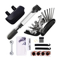 자전거 수리키트/타이어펑크/자전거용 자가정비 공구셋트/비트세트/바이크/에어펌프/맥가이버/파우치/렌치/, 단품