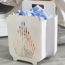 다오브 접이식 벽걸이 빨래바구니, 화이트