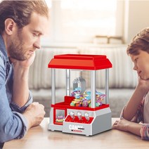 인형뽑기기계 캡슐 휴대용 클립 사탕 동전 운영 플러시 그래버 아케이드 용품 성인 위한 배터리 구동 엔터테인먼트, 없음