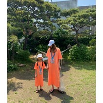 썸머레빗트임원피스 맘커플 여름 롱원피스 바캉스룩