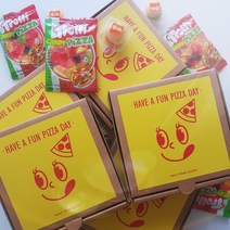 피자박스 구디백 어린이집 유치원 생일 답례품, 구디백4p+스티커4p