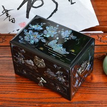자개함 전통보석함 고급 외국인 공예 선물 Pingyao 푸시 라이트 칠기 - 클래식 쉘