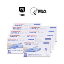 니트릴 글러브 4.7 (100개x10팩), M