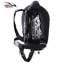 부력조끼 스킨 스쿠버 다이빙 부력 조절기 30LBS 여행용 백플레인 수폐기술 잠수부력조정제어기 BCD 카모플라쥬 에어백 알루미늄판 남녀, 06 블랙풀세트