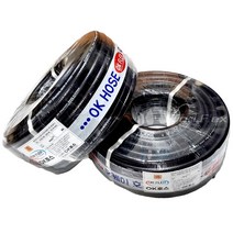 흑편사 호스 13 15 19 25mm X 50M /농업 펌프 동력 물 수도 고압, 15mm*100M, 1롤