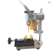 목공 작업대 180W 미니 벤치 보어 스탠드 척 0.6 -6Mm 마이크로 보렌 마신 일렉트리쉐 Haushalts Diy 로치 펀처, [02] 0.3-4mm