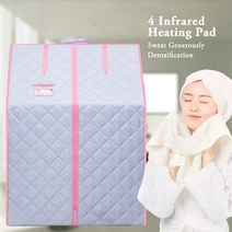 이동식찜질방 이동식구들방 이동식찜질방가격 한옥찜질방 주택찜질방 소형찜질방 이동찜질방 적외선 패널이있는 휴대용 반신 회색 적외선 사우나 텐트 난방 발 패드 컨트롤러 접이식 의자, 없음
