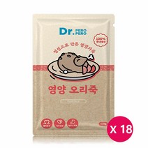 닥터페로 영양오리죽 120g 18개 강아지 고양이 보양식, 단품