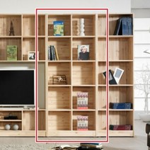 [천삼백케이] [리젠가구] JS가구 아론 3R 원목 5단 책장 (착불), 원목색