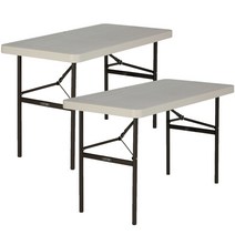 라이프타임 다목적 직사각 테이블 122cm 2PK 거실 사이드 식탁 책상 피크닉 코스트코, 상세페이지 참조