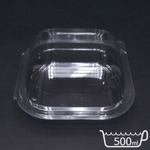 다포장 D-15 푸드트럭 햄버거 투명케이스 일회용 포장용기, 1봉, 100개