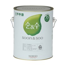 노루 순수100 4L 수성 내부 친환경 DIY 페인트 벽지, 그레이3