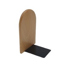 원목 북엔드 책상책꽂이 책상정리 북앤드 라운드형