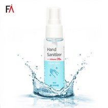 FA핸드세이퍼액 휴대용 손소독제 살균 뿌리는 소독제 스프레이 식물성에탄올 70%, 30ml, 1개
