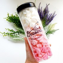 디저트플러스 호텔경력 파티셰의 솜사탕 핑크 머랭쿠키 빠른배송 대용량, 수량, 개당 중량