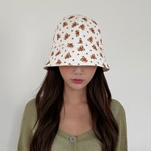 양면 곰돌이 버킷햇 남자 여자 벙거지모자