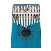 피아노 접이식 폴딩 디지털 카시오 신디 휴대용 17 키 마호가니 칼림 바 핑거 엄지 Mbira Garland Style Sanza 키보드 튜너 해머가있는 악기, blue