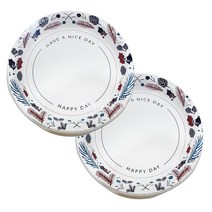 Paper Plate 26cm x 120매 x 2팩 친환경 종이접시 대, 1개, 120개