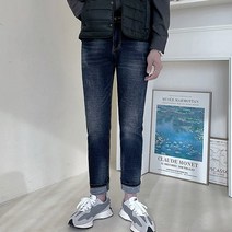 제타22 남성용 히든밴딩 데미지 워싱 데님 팬츠 청바지 [1620]