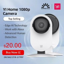 펫캠 Yi 1080p 홈 카메라 ip 카메라 스마트 비디오 카메라 montion 감지, 7일 기록 3개월