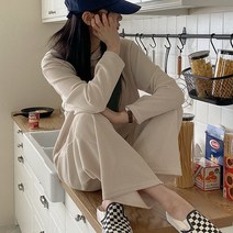키르니 골지 후드티 팬츠 세트 66413 빅사이즈 여성
