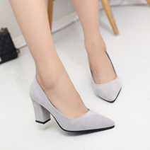 보드미 블로퍼 스웨이드 스틸레토 여성 하이힐 펌프스힐