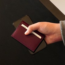 찰튼지갑 뉴SM5 키홀더 가죽 스마트 키케이스, 찰튼지갑 SM-01-와인 -각인함[무료]