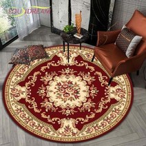 페르시안카페트 거실카페트 원형 특대형 러그 페르시아 패턴 라운드 카펫 거실 침실 홈