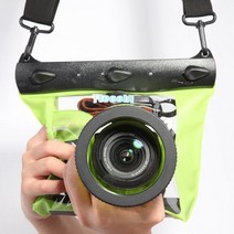 GQ-518M 20m 수중 다이빙 카메라 하우징 케이스 파우치 드라이 백 카메라 캐논 니콘 DSLR SLR 용 방수 드라, 02 Green