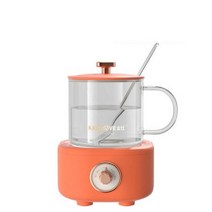 약탕기 차탕기 중탕기 홍삼만들기 400ml 전기 주전자 분할 건강 보존 냄비 미니 스튜 컵 삶은 물 난방 사무, 02 orange_03 AU