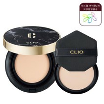 [NEW CLIO] 블랙마블 클리오 더블 커버킬 마그넷 팩트 에어 +파스텔헤어끈2개, 21호 본품*1개+리필*1개+사은품2, 옵션참조