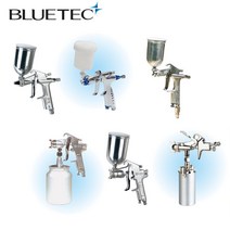 블루텍 에어스프레이건 세트 좁은공간 작업 소량, W-77G SET (2.0MM)