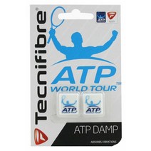 Tecnifibre 테크니화이버 ATP 월드 투어 테니스 스퀘어 화이트 댐퍼 2팩