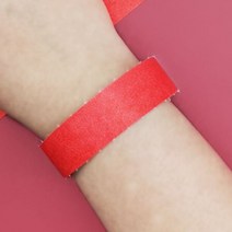 컬러 입장 팔찌 100명분 무지 입장권 종이 팔찌 놀이공원 손목 티켓 띠지 띠, 파랑