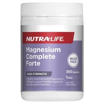 [뉴트라라이프] 마그네슘 컴플리트 포르테 Nutra-Life Magnesium Complete Forte 300C, 1개, 300캡슐
