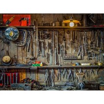 자동차 오디오 수리도구 트림 제거 클립 펜치 국가 오래된 차고 수리 기계 도구 체육관 배경 빈티지 작업장 창고 사물함 레트로 영화, [14] Microfiber 400x300cm, [04] Style4