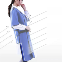 방사선 납복 차폐복 보호복 엑스레이 CT 실험 방호복, 모자 0.35, 1개