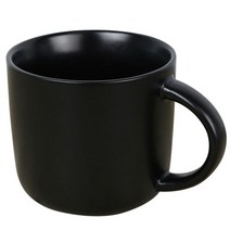 엘림 투톤 컬러 머그잔 440ml (블랙무광) 카페 커피잔
