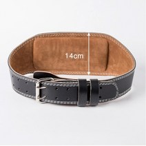 허리 지지대 밴드 1pc 버클 역도 스쿼트 벨트 보디 빌딩, 폭 14cm, l, 협력사
