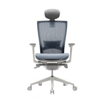 시디즈 T50 AIR 시리즈 NEW 2023 리뉴얼 T520HLDA 에어 화이트쉘 등좌판 메쉬 의자 TX520HLDA TXN520HLDA TNB520HLDA, 블루 2023년형