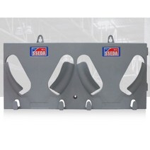 쎄다 2구 안전모 걸이대 540mm x 240mm*025iV, 쎄다안전모걸이대2구, 1개