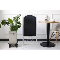 레스토랑메뉴적기 철프레임 분필블랙보드 A형간판 A형입간판 스탠드형 인테리어 오늘의메뉴 까페