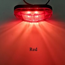 카라반트레일러 1PC 빨간색 12V 24V Led 내구성 사이드 마커 조명 트레일러 트럭에 대 한 캐 러 밴 측면 정리 라이트 램프 트럭 167582, Red